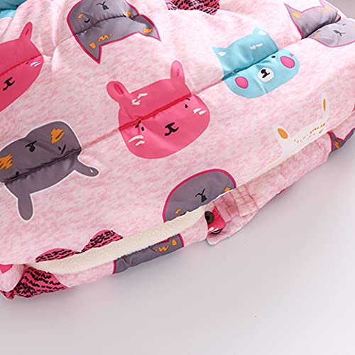 Girls' Winter Coat Long Hooded Parka Soft Warm Puffer Jacket with Removable Hood Outerwear3