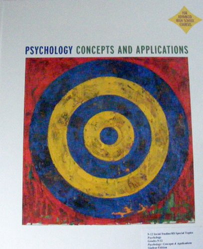 Psychology: Concepts and Applications 0618270760 Book Cover