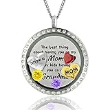 Star Necklace - Star Of David For Women With Jewish Charms The Best Of Jewish Necklace | Floating Locket Hebrew Necklace | Jewish Jewelry for women | Chai necklace | Life Necklace