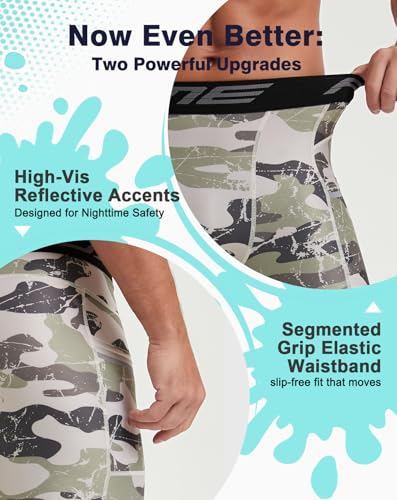 Image of Compression Shorts Men Spandex Sport Gym Shorts Athletic Workout Running Tights Training Underwear