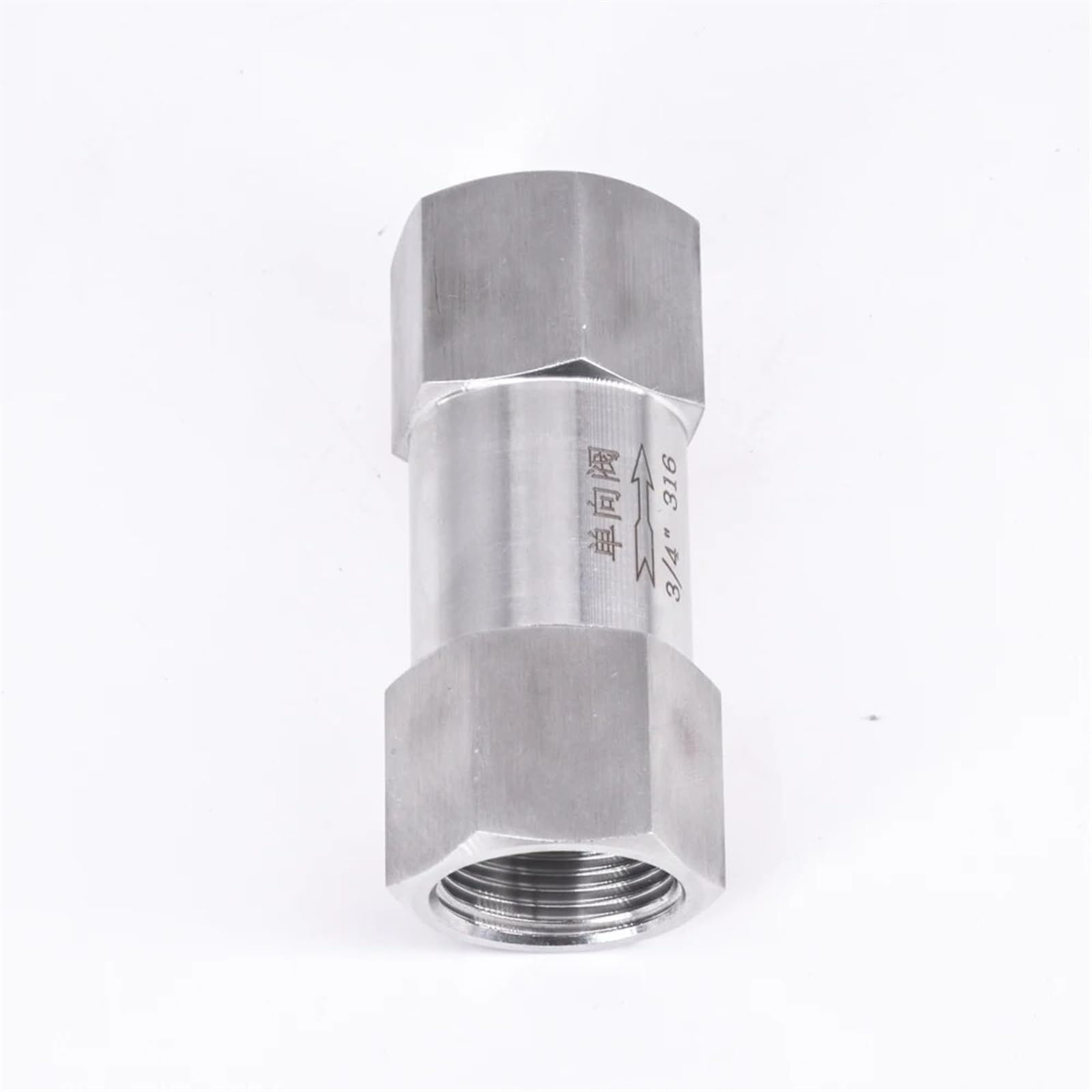 1/8" 1/4" 3/8" 1/2" 3/4" 1" Valvola di Non Ritorno unidirezionale Femmina in Linea Acciaio Inossidabile 304 316(SS316,0.25 inch)