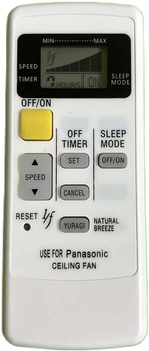 NESHO Adecuado for música Panasonic KDK Ventilador Ventilador de Techo Control Remoto RemoteContr inglés