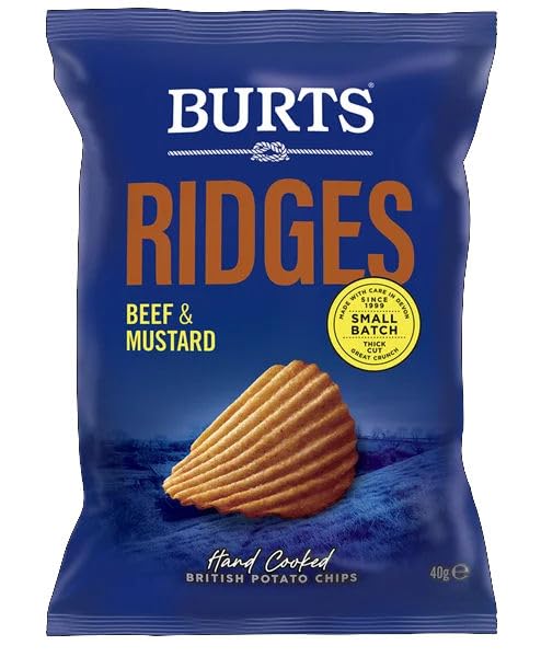 BurtsRidges Beef & Mustard British Potato Chips 40g