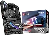 MSI MPG B550 Gaming Carbon WiFi Gaming Motherboard (AMD AM4, DDR4, PCIe 4.0, SATA 6Gb/s, Dual M.2, USB 3.2 Gen 2, HDMI/DP, Wi-Fi 6 AX, ATX, AMD Ryzen 5000 Series Processors)