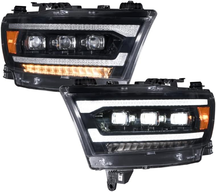 Form Lighting Sequential LED Headlights compatible with Ram 1500 2019-2024 (pair)