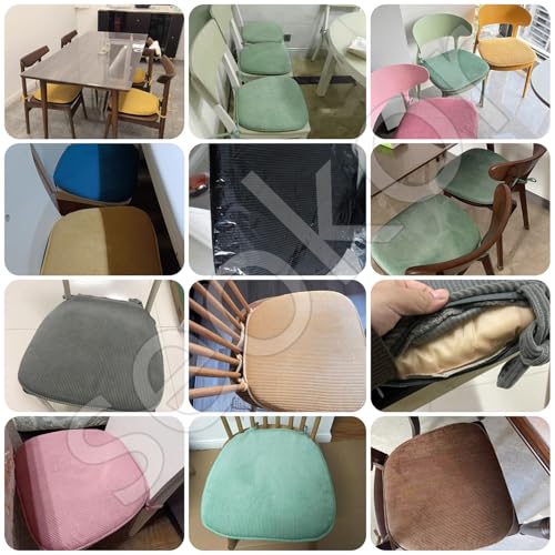 Coussins de chaise de bureau de qualité supérieure avec attaches et housse lavable - 8