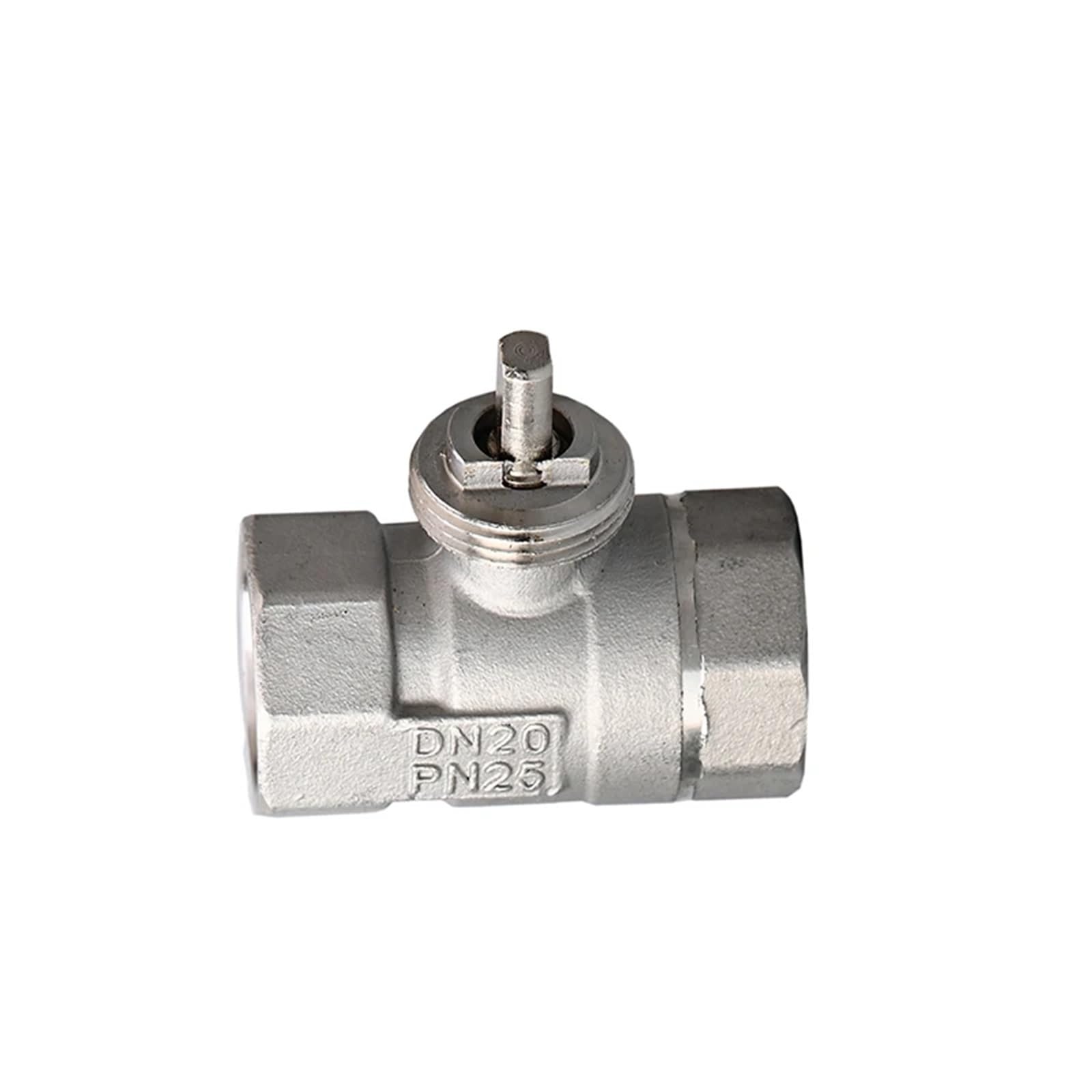KKCZOFMJ DN15 DN20 DN25 304 Stainless Steel Motorized Ball Valve Body Electric Ball Valve Body(DN25)