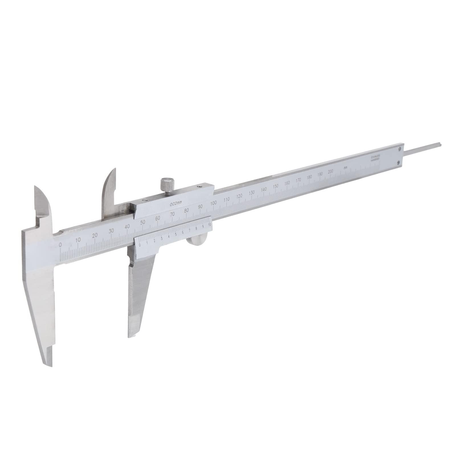 FTVOGUE Calibre Vernier de Acero, 0-200mm a Prueba de Aceite con Ajuste
