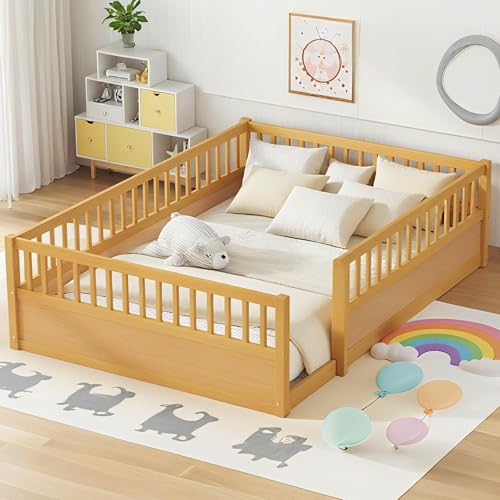 Bellemave Queen Floor Bed Frame with 19.6