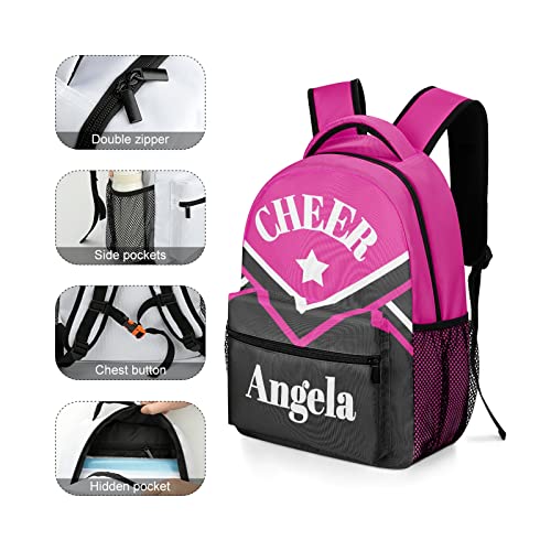 Personalized Cheerleader Backpack Name Casual Bags for Sport Picnic Cheer Cheerleading3