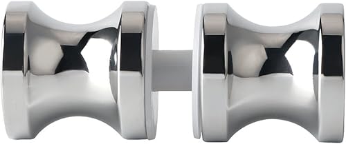 Alise Manija de puerta de cristal para ducha, perilla de puertas corredizas de ducha, piezas de repuesto de hardware de doble cara para puertas de