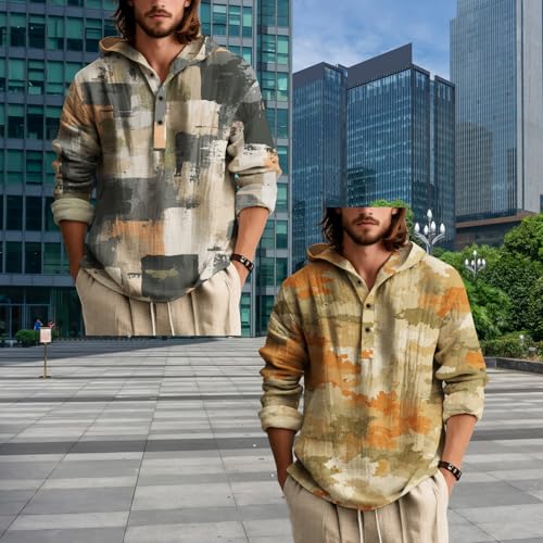 ZOCANIA Mens Hoodies Sweatshirts Camo Pattern Military Tactical Hoodies Long Sleeve Button Collar Baggy Pullover Shirts4