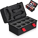 Portable pour toutes les occasions : emportez facilement votre étui de voyage gyroscopique en plastique partout avec sa poignée pratique et sa construction légère, idéal pour un usage domestique et en voyage, pour que plaisir ne s'arrête jamais,