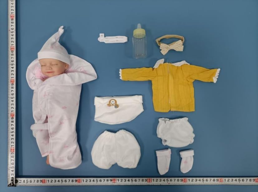 Miniatura 9 de BABESIDE Muñecas de bebé Reborn de silicona de cuerpo completo, 12 pulgadas (peso 3 libras) de silicona completa con peso realista, muñeca de bebé