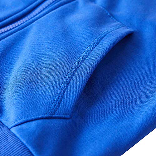 Image of Spring&Gege Boys Zip up Hoodie Soft Solid Classic Full Zip Hooded Sweatshirts for Kids (3-14 Years)