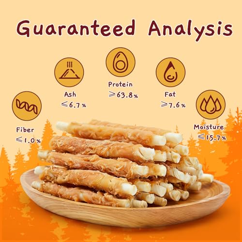 Jungle Calling Dog Treats, Chicken Wrapped Rawhide Sticks for Dogs, Grain-Free Natural Small Dogs Training Treats, Edible Pet Chew Snacks,10.6 oz, About 25 Count - Image 4