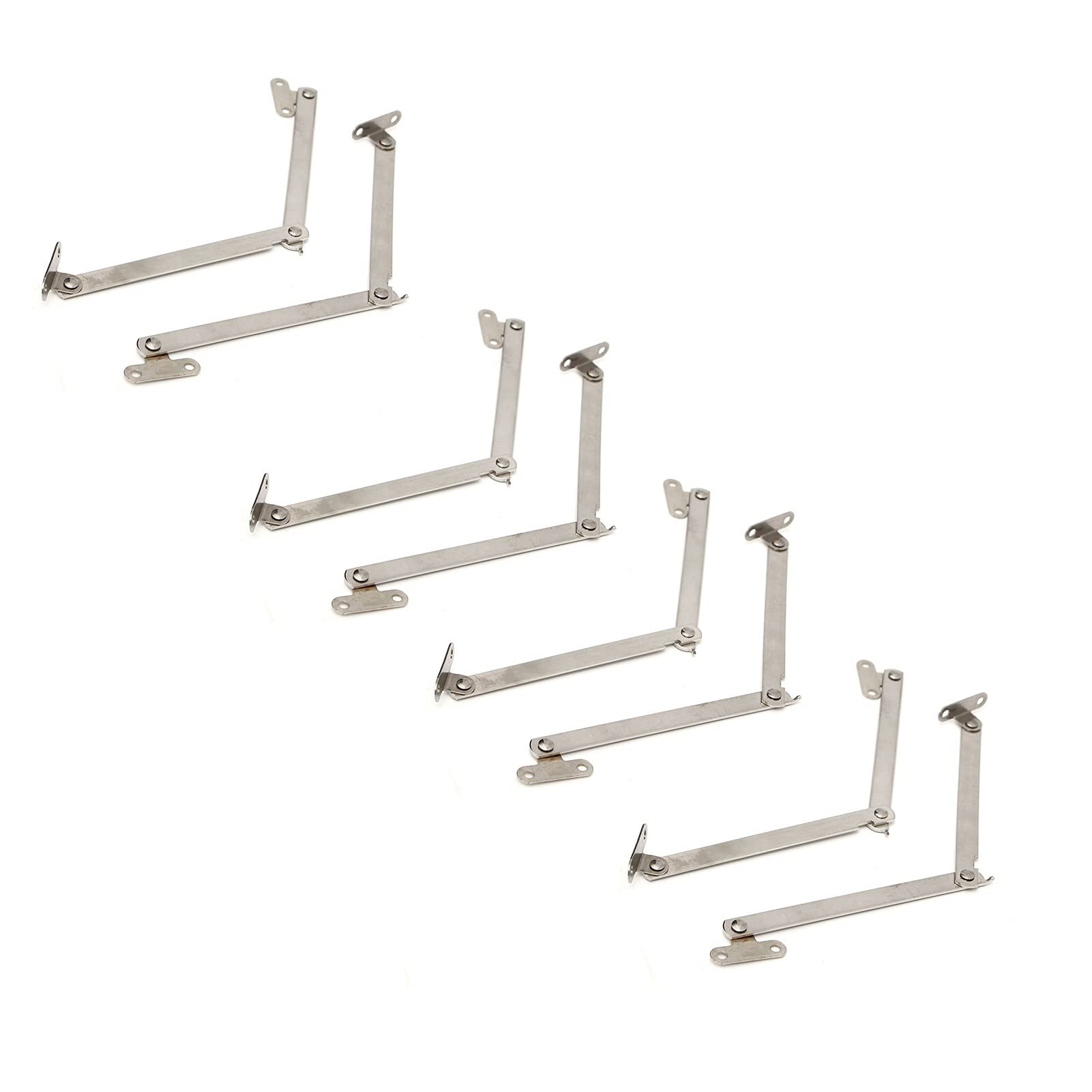 Shundeed One Color 8 Furniture Cabinet Hinges, Stainless Steel Cabinet Door Closing Lift Support Hinge Kitchen Hardware Accessories