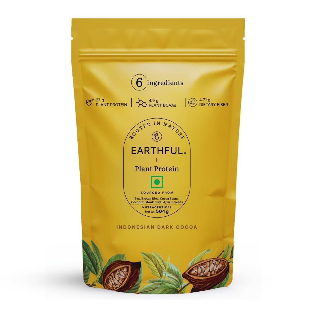 Honest Plant Protein | 24g Protein/Serving & 4.9g BCCAs | For Weight Management, Energy, Muscle Support & Recovery | Made with Pea & Brown Rice | Indonesian Cocoa - 504g-image-38