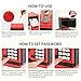 ATM Piggy Bank for Boys Girls, Vcertcpl Mini ATM Coin Bank Money Saving Box with Password, Kids Safe Money Jar for Adults with Auto Grab Bill Slot, Great Gift Toy Bank for Kids (Red+Black)