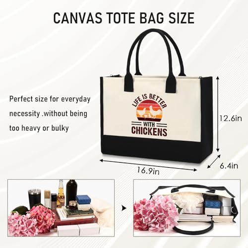 Bolsa Tote de Lona para Mujer miniatura 4