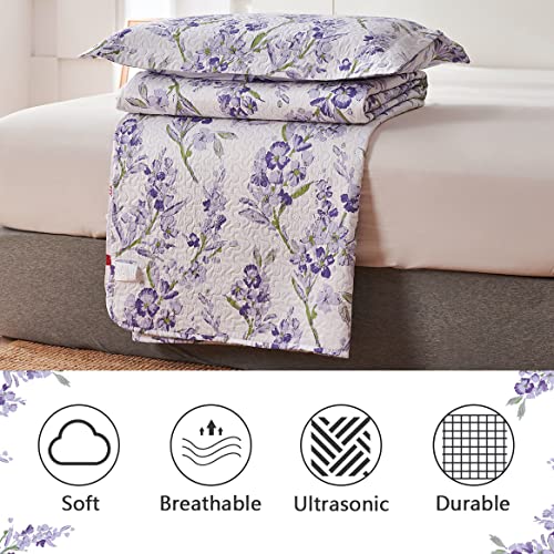 Colcha rústica de flores para cama reina que transforma su dormitorio en un jardín 8