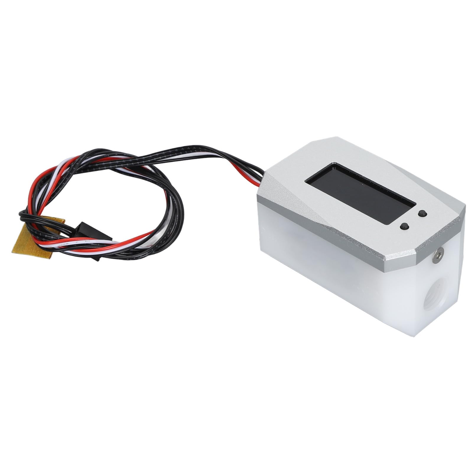 Trisar PC Water Cooling Thermometer, 12V-24V High Precision Computer Water Cooling System Alarm for Computer (Silver)