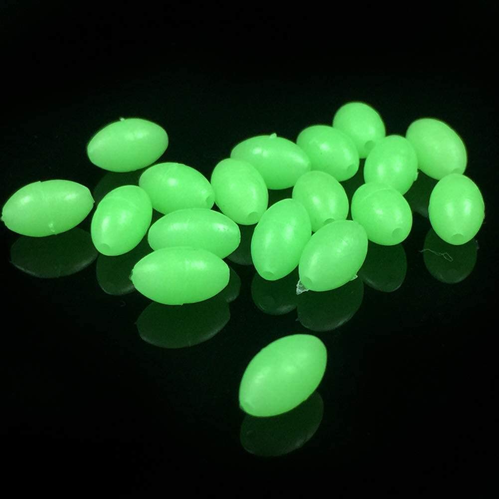 100 Perles Lumineuses Flottantes Jcevium – Pêche De Nuit, 5 Tailles, Vert