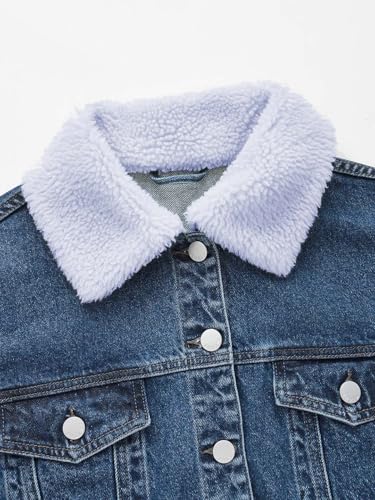 Image of KOTTY Women's Solid Alexis Blue Long Sleeve Denim Jacket