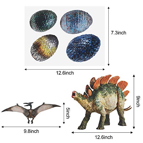 18 Pieces Dinosaurs Wall Stickers Dinosaur Wall Decals Removable Wall Stickers For Classroom Kids Bedroom Bathroom Nursery Home Decoration #TOP1