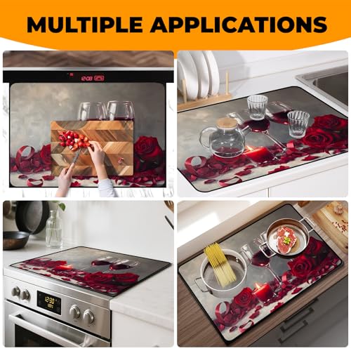 Image of Stove Top Cover for Glass Electric Stove (Wine Glass, 30 inch x 21 inch)