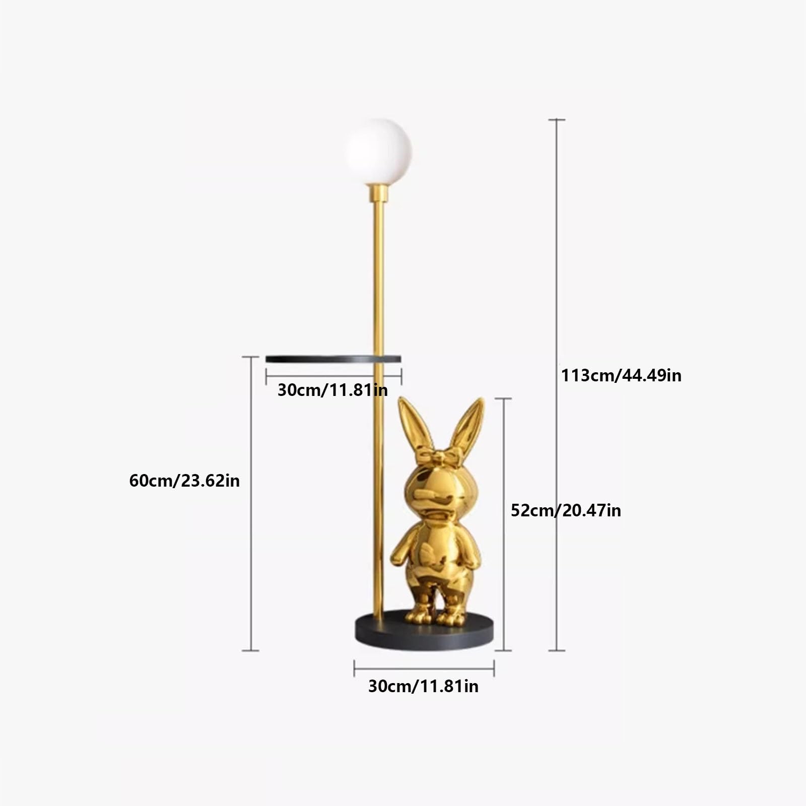 Światło pionowe Lampa podłogowa ze stolikiem z tacą, lampa stojąca półkami do salonu, sypialni w czytelni Lampy Stojące