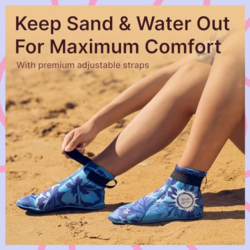 Image of BPS 'Aqua Series' 3mm Neoprene Water Socks for Sand, Beach, Soccer, Volleyball, Wetsuit Booties