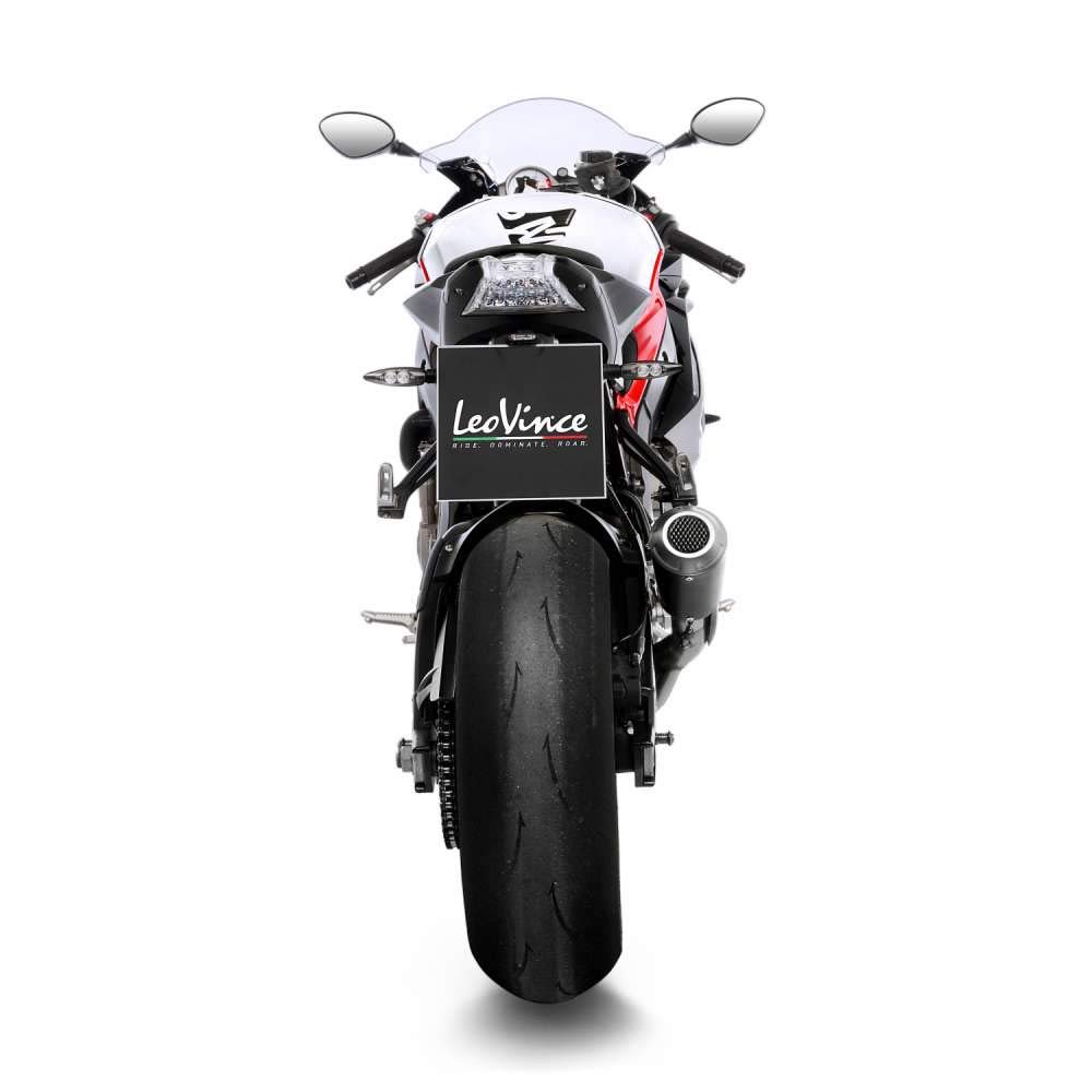 Tłumik końcowy LeoVince SLIP-ON SBK LV-10 Black Edition, stal szlachetna czarny do BMW S 1000 RR