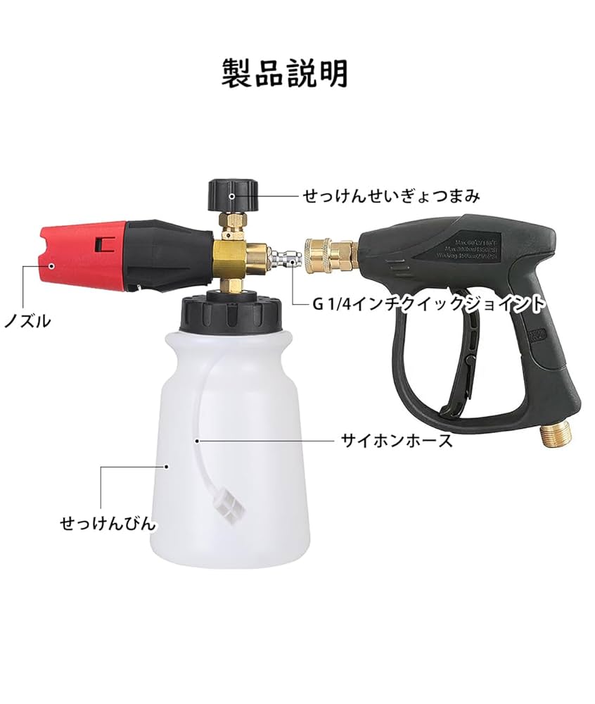 高圧洗浄ショートガン ケルヒャーショートガン ショートガン Amazon.co.jp: Akitsuba 高圧洗浄ショートガン ケルヒャー