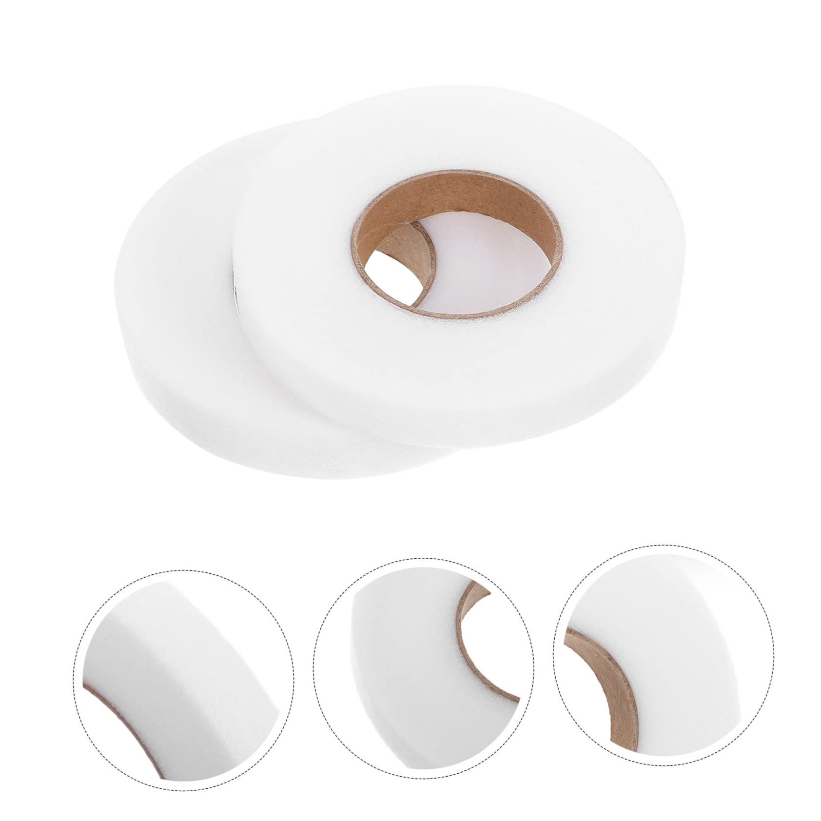 SHINEOFI 8 Rollos cinta de doble cara para tela cinta para senos de doble cara cinta de alfombra cortinas de ventana cinta de doble cara para alfombras cinta dobladillo para pantalones ropa
