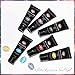 MEET ACROSS 6 Colors Poly Nail Gel Set Poly Nail Extension Gel Colors Tubes Kit Glitter Red Blue Purple Black Yellow All Seasons Manicure Salon at Home