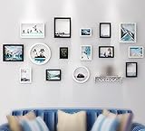 ★ Contenu du produit : cadre photo 30,5 x 17,8 cm x 1, cadre photo 25,4 cm x 3, cadre photo 17,8 cm x 7, cadre photo 12,7 cm x 2, cadre photo cercle moyen (diamètre 20 cm) x 1, grand rond (diamètre 26CM) * 1, étagère blanche * 1 (les produits sur l'étagère ne sont pas inclus)