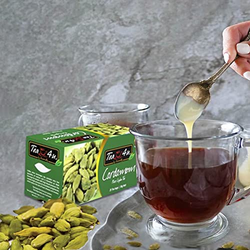 Tea4U Flavored Black Teabags - Original Ceylon Tea (Cardamom) #TOP7