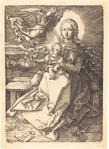 Tableau La Vierge et l'Enfant Albrecht Dürer, impression d'art mural vintage premium 60x90cm