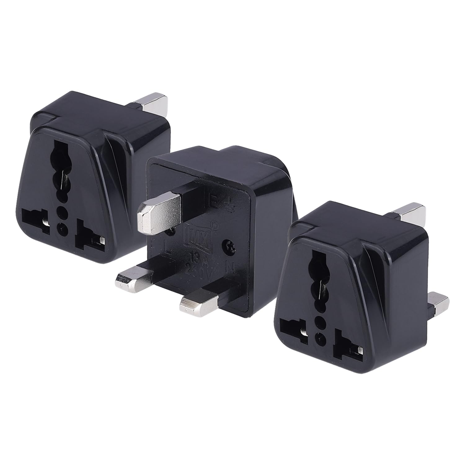 MX UK Adapter for Indian Pins Type G Plug Adapter India to UAE Hong Kong Dubai Singapore Universal Travel Adapter Ireland Plug Travel Adapter 3-Prong Flat Pin Converter Socket Pack of 3-image-18
