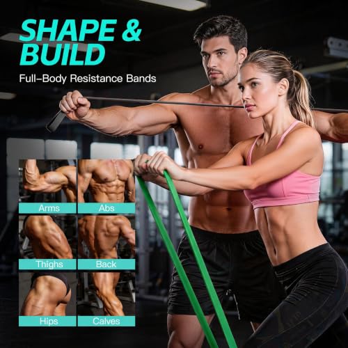 Image of Pull Up Bands, Resistance Bands Set, Exercise Workout Bands for Men & Women, Ideal for Body Stretching, Physical Therapy and Muscle Training