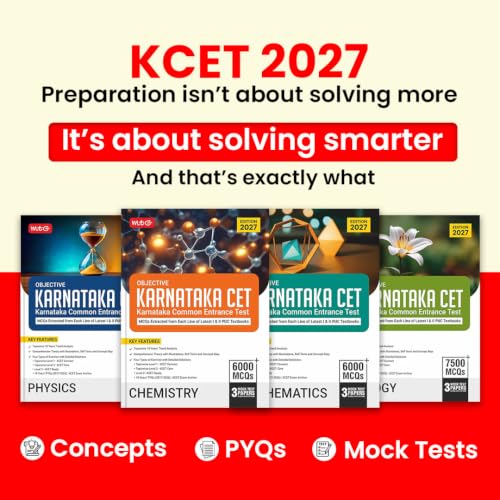 Image of MTG Objective Karnataka CET Physics Book For 2027 Exam | Topicwise Comprehensive Theory with 6500+ MCQs | 10 Years KCET PYQs & Mock Test Papers