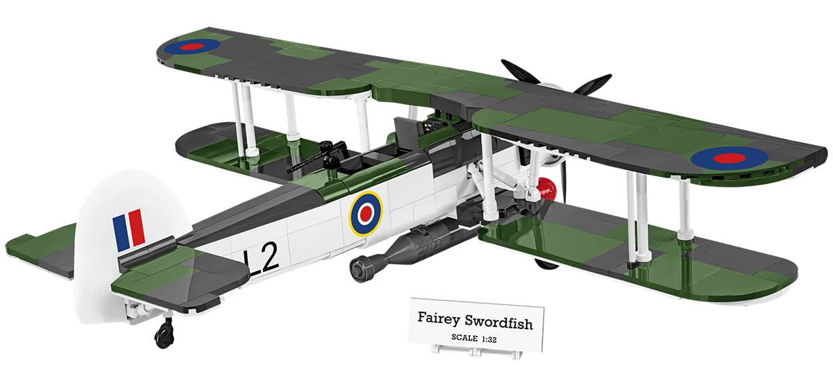 FAIREY Swordfish Scale 1:32 809 pcs/2 fig Box: 45,0 x 6,0 x 30,5 cm