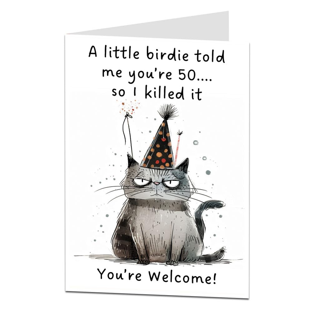 Funny 50th Birthday Card Printable, Dog Lover Birthday Card, Turning 50 Card For Husband Wife Or - View #4