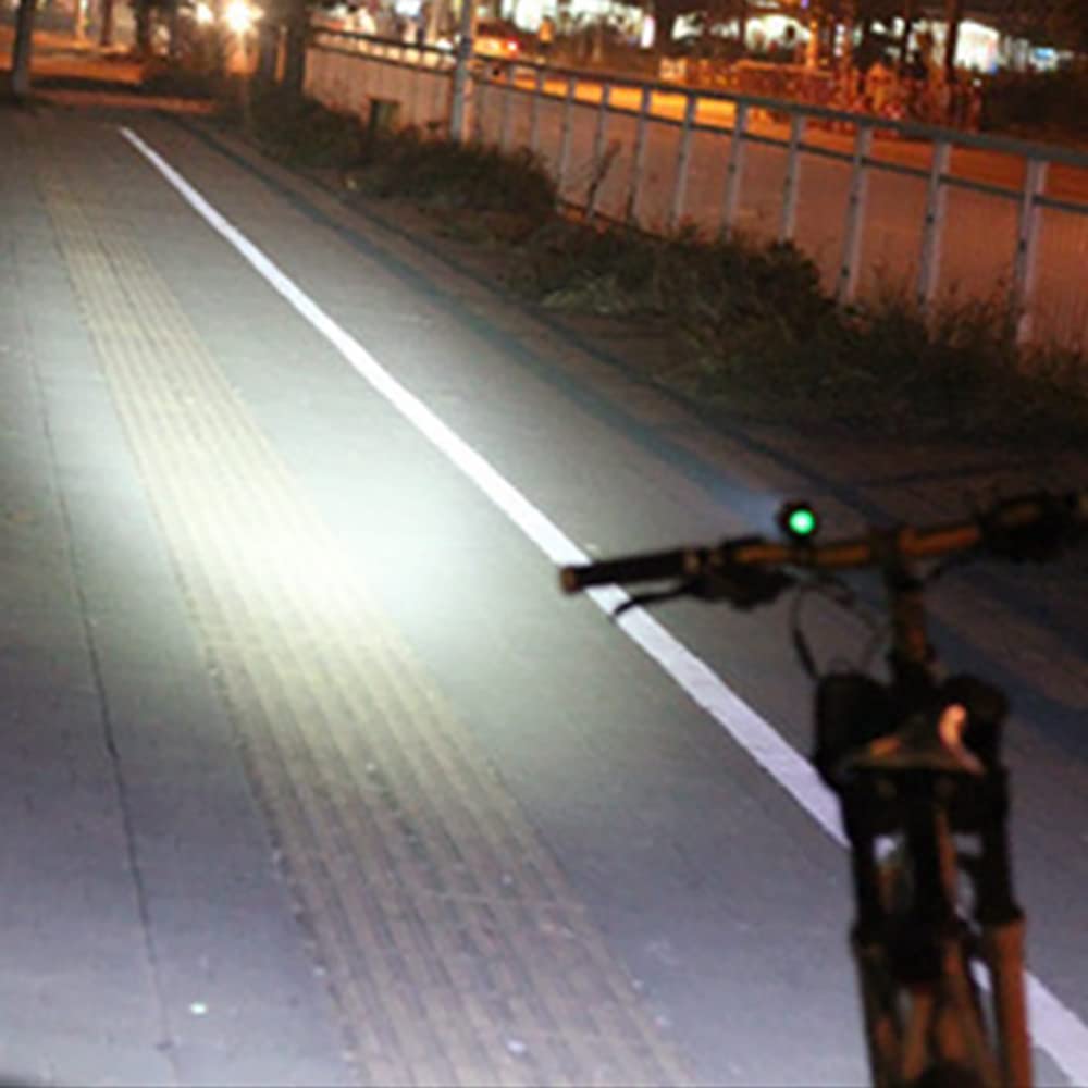 Faro LED T6 per Bicicletta ad Alta luminosità con interfaccia USB, Impermeabile, per Manubrio.
