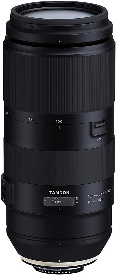 Tamron 100-400mm F/4.5-6.3 VC USD Telephoto Zoom Lens for Nikon Digital SLR Cameras (6 Year Limited USA Warranty) Black