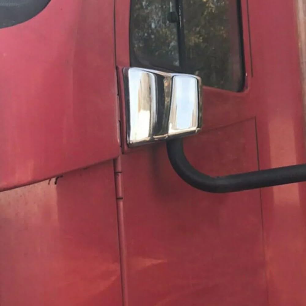 Chrome for Door Mirror Brackets for Freightliner Century and for Columbia, Left and Right Side Rearview Mirror Assembly for Replacement, 30 x 13 x 12 cm, ABS Material