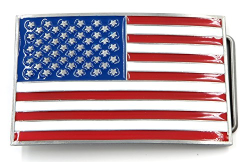 USA Country American National Flag Metal Belt Buckle