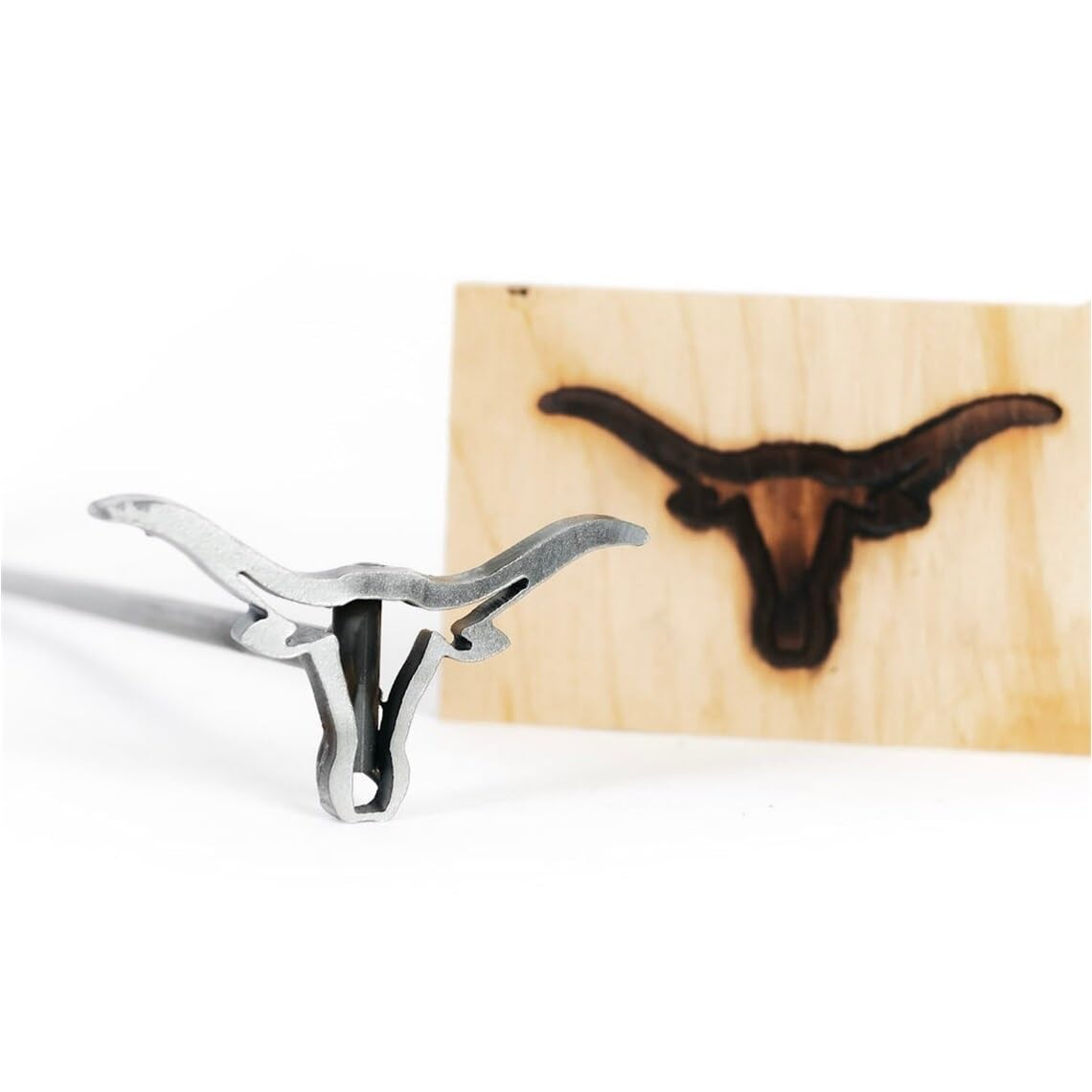 Texas Longhorn Brand Iron - Branding Irons Personalized, Grilling Gift for Men, Personalized Grilling Accessory, for Wood, Leather and BBQ