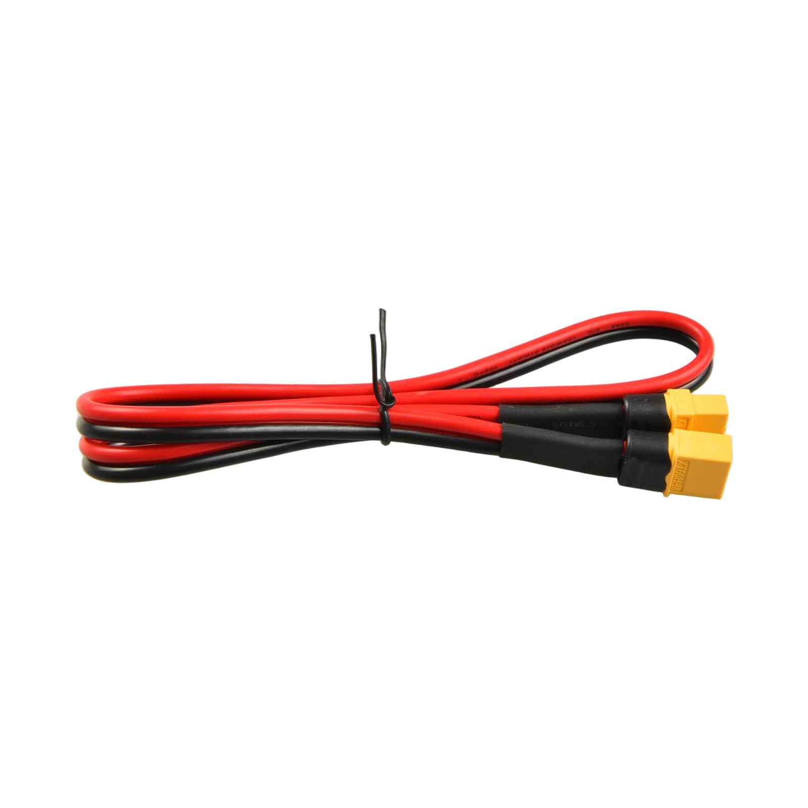 Cable de extensión XT60 resistente de 12 AWG con adaptador XT60 de conexión rápida, generador solar, estación de energía portátil y batería RC compatible (2 pies), conector impermeable de alta